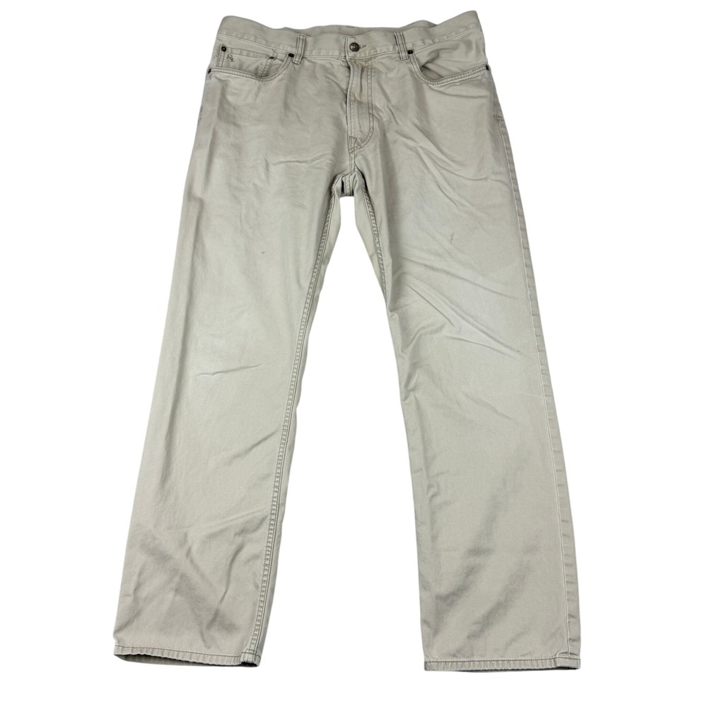 VTG Polo Ralph Lauren Pants Mens 36x32 (Fits 37x31) Beige Chino Straight Fit Y2K